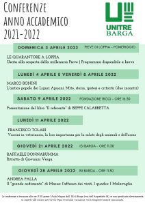 programma UNITRE_Barga Aprile 2022