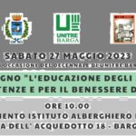Sabato 27 Maggio 2023 – Festa Decennale di UniTre Barga. Convegno sulla Educazione degli Adulti. Presentazione “Ricordi dal Viaggio” degli AAAS, corsisti di informatica pratica.